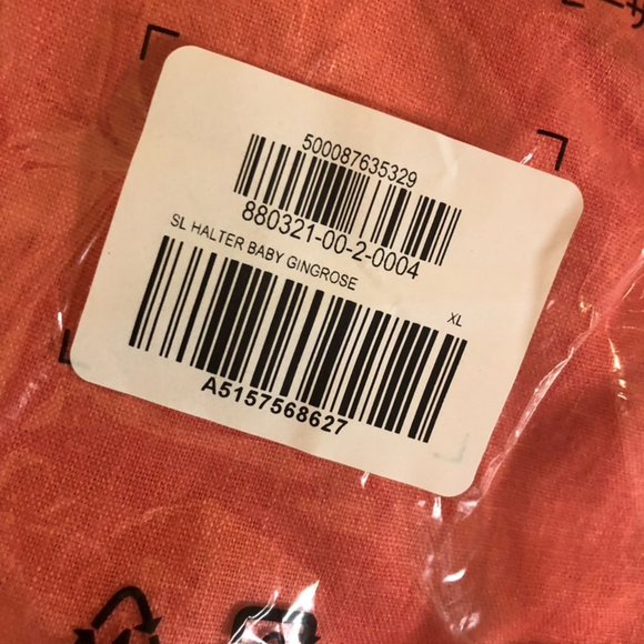 OLD NAVY FIT FLARE LINEN-BLEND HALTER DRESS (GINGER ROSE) PLUS XXL TALL, XXL, XL - Picture 9 of 16